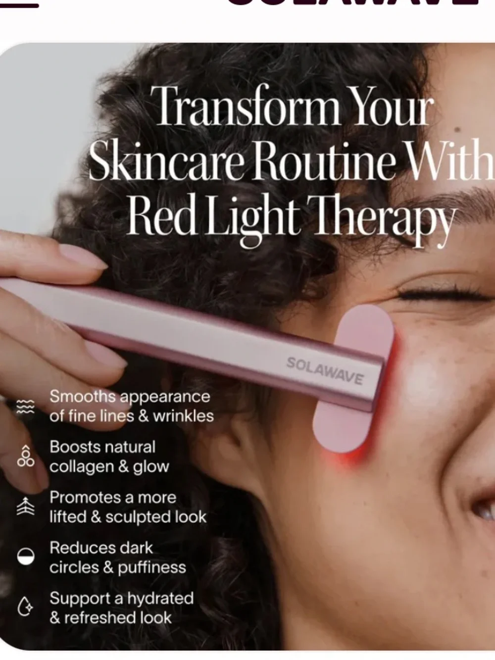 Solawave Red Light Therapy Wand